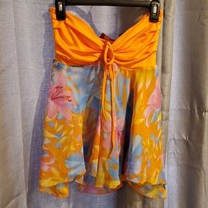 ❄Cherry Krave strapless top/swim cover